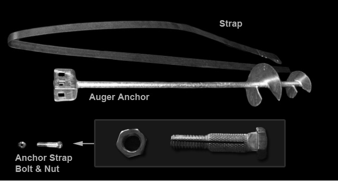 image of Auger Style Anchors For 18ftL Bleachers